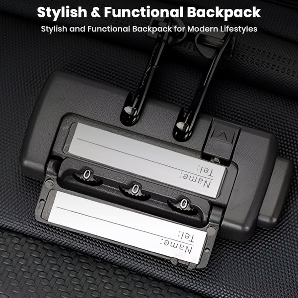 TECPHILE - COMPX Anti Theft Hard Shell Bag Laptop Backpack 15L Fit for 15.6” Laptop - 12