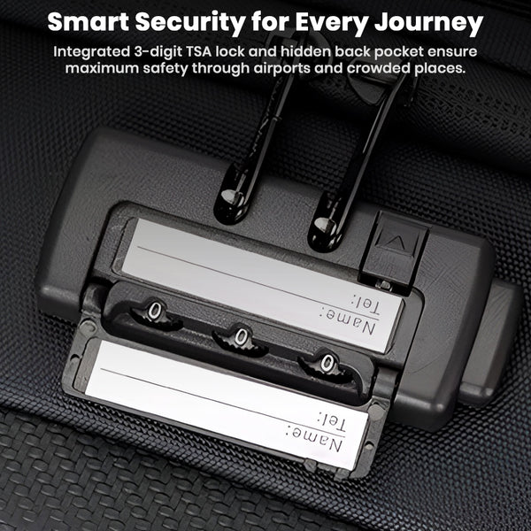 TECPHILE - COMPX Anti Theft Hard Shell Bag Laptop Backpack 15L Fit for 15.6” Laptop - 12