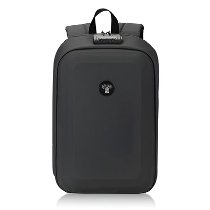 TECPHILE - COMPX Anti Theft Hard Shell Bag Laptop Backpack 15L Fit for 15.6” Laptop