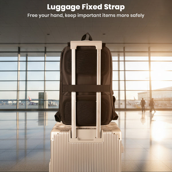 TECPHILE - COMPX Anti Theft Hard Shell Bag Laptop Backpack 15L Fit for 15.6” Laptop - 3