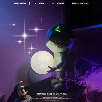 TECPHILE - Astronaut Galaxy Projector with Remote Control