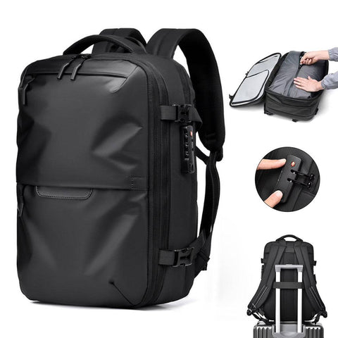 TECPHILE – B779 Vacuum Backpack Travel Laptop Bag 60L Expandable - 0