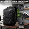 TECPHILE – B779 Vacuum Backpack Travel Laptop Bag 55L Expandable - 7