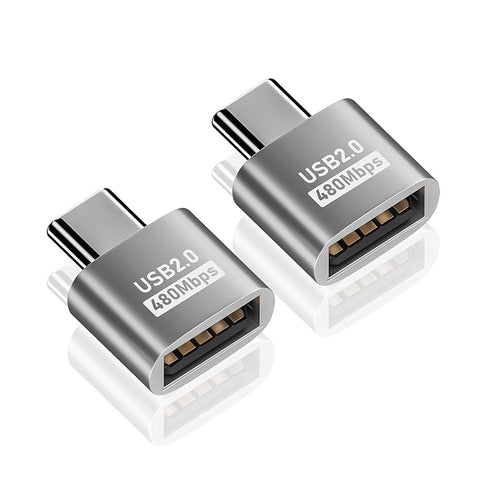 TECPHILE- USB 2.0 Type-C to USB A OTG Adapter Converter