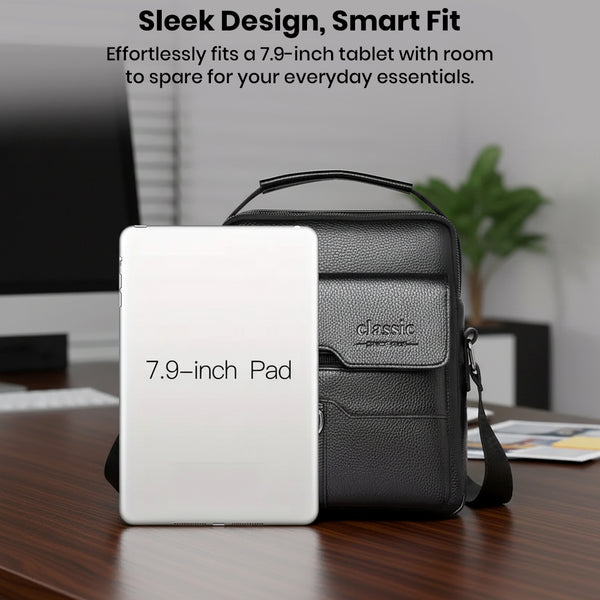 TECPHILE - D507 PU Leather Side Sling Bag With Adjustable Straps - 9