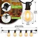 TECPHILE - G40 String Light Bulbs - 3