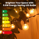 TECPHILE - G40 String Light Bulbs - 4