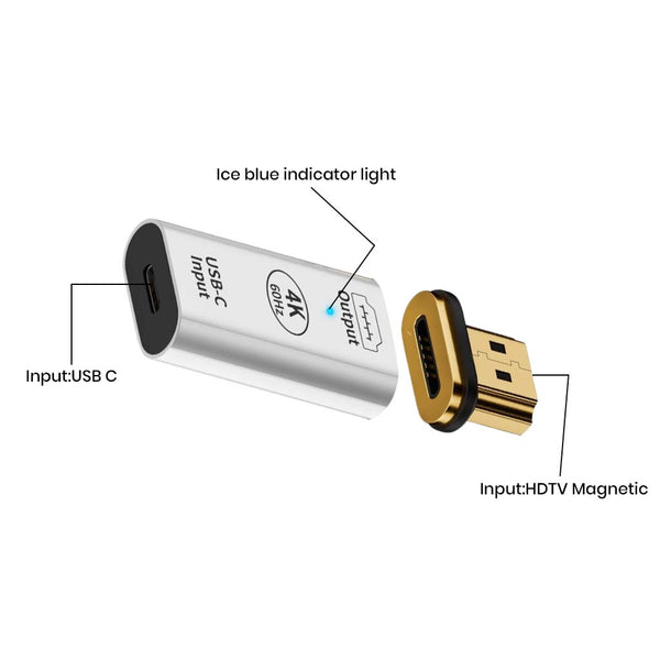 TECPHILE – HDMI to Type-C Portable Converter Adapter - 5