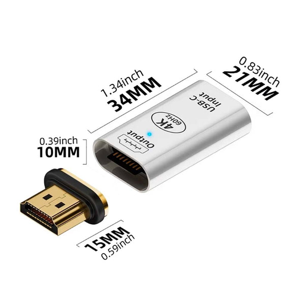 TECPHILE – HDMI to Type-C Portable Converter Adapter - 7