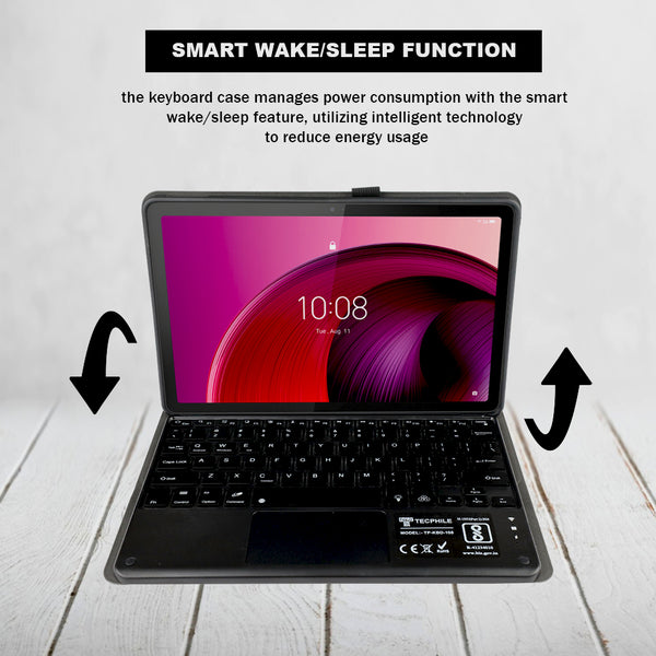 TECPHILE - LX106T Keyboard Case for Lenovo Tab M10 Plus 10.61” - 6