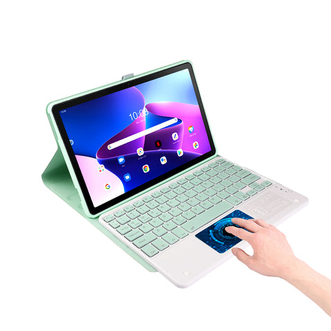 Buy green TECPHILE - LX106T Keyboard Case for Lenovo Tab M10 Plus 10.61”