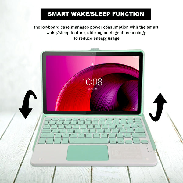 TECPHILE - LX106T Keyboard Case for Lenovo Tab M10 Plus 10.61” - 21