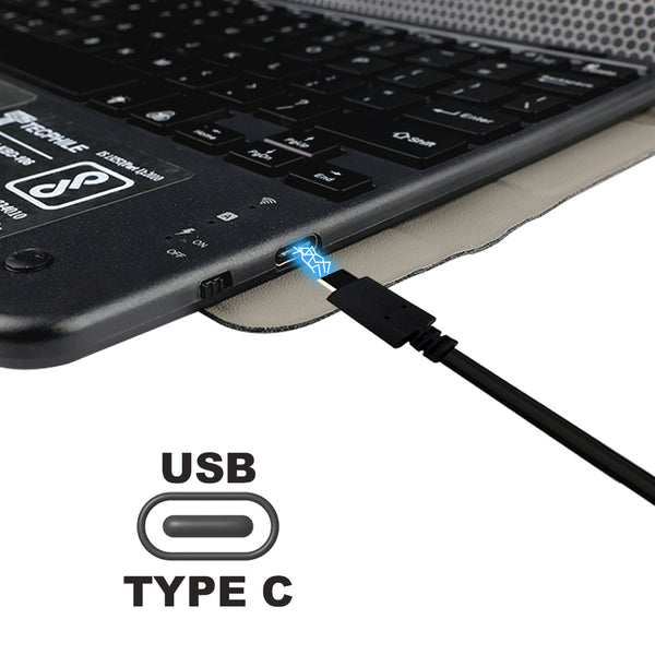 TECPHILE - LX115T Keyboard Case for Lenovo Tab P11 Gen 2 11.5" - 5