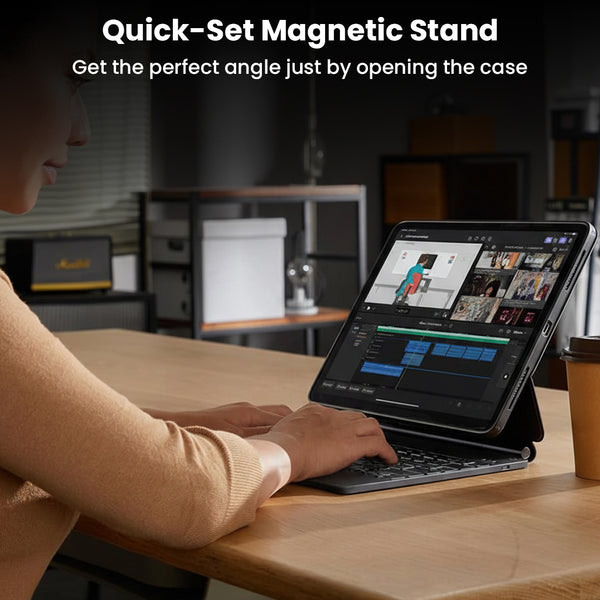 TECPHILE- MK-M413 Magic Keyboard Case iPad Pro 13