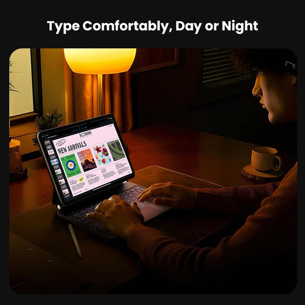 TECPHILE- MK-M413 Magic Keyboard Case iPad Pro 13