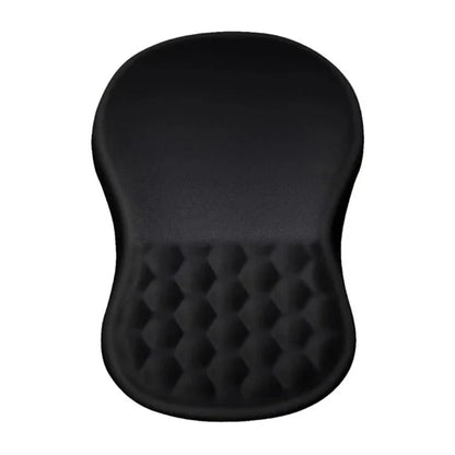 Black memory foam wrist rest with dimensions