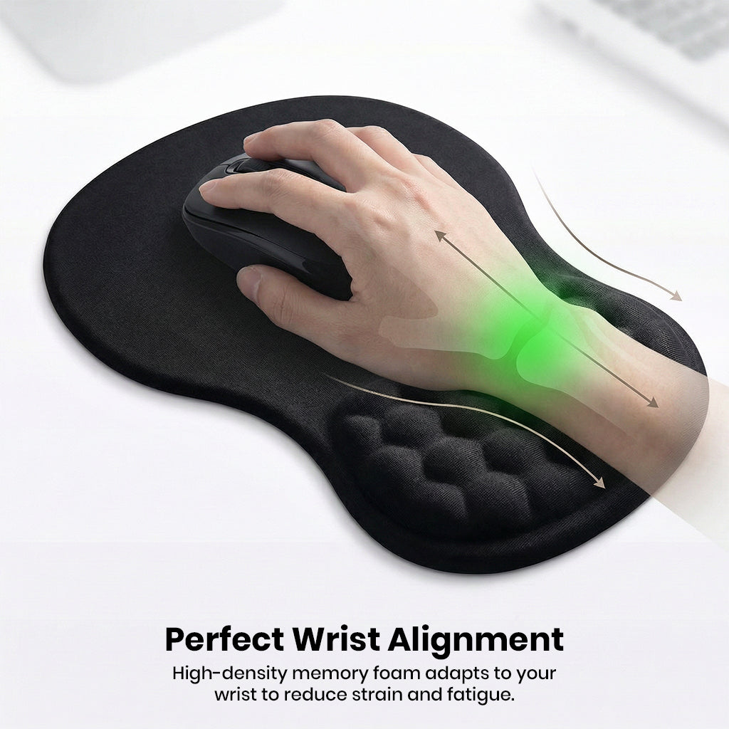 Memory Foam Mouse Pad with Wrist Rest