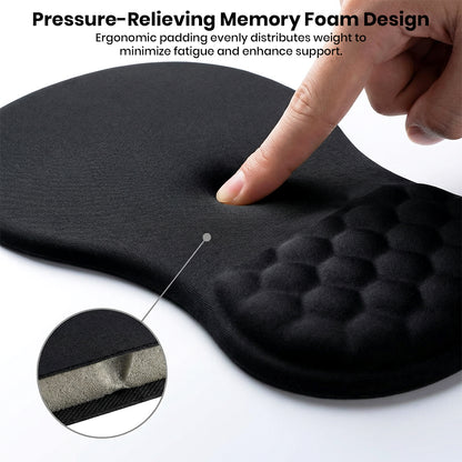 Memory Foam Mouse Pad with Wrist Rest