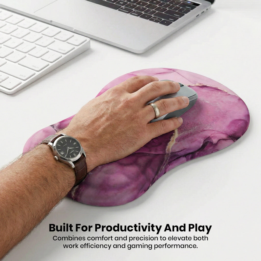 Ergonomic mouse pad with wrist support for productivity