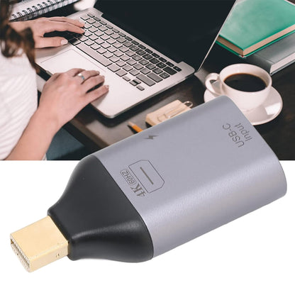 TECPHILE-Mini-DP-to-USB-C-4K_60Hz-100W-Converter-Adapter-1_2