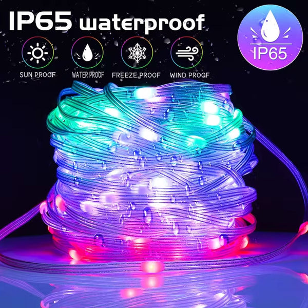 TECPHILE - USB Powered Smart Fairy Rice Lights with App & Remote Control - 3