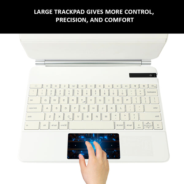 TECPHILE - P129 Pro Wireless Keyboard Case For iPad Pro 12.9” - 10
