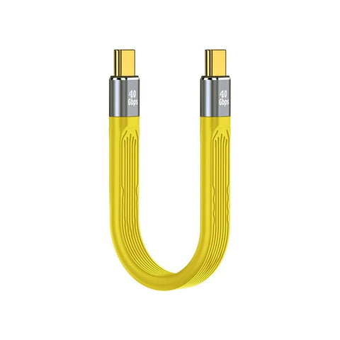 TECPHILE-PD100W-40Gbps-Type-C-Male-to-Type-C-Male-FPC-Cable-Yellow-1-_1