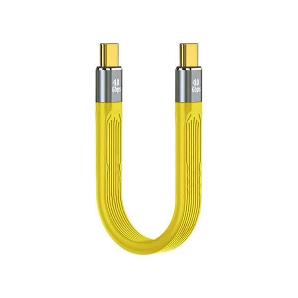 TECPHILE - PD100W 40Gbps Type C Male to Type C Male FPC Cable - 1