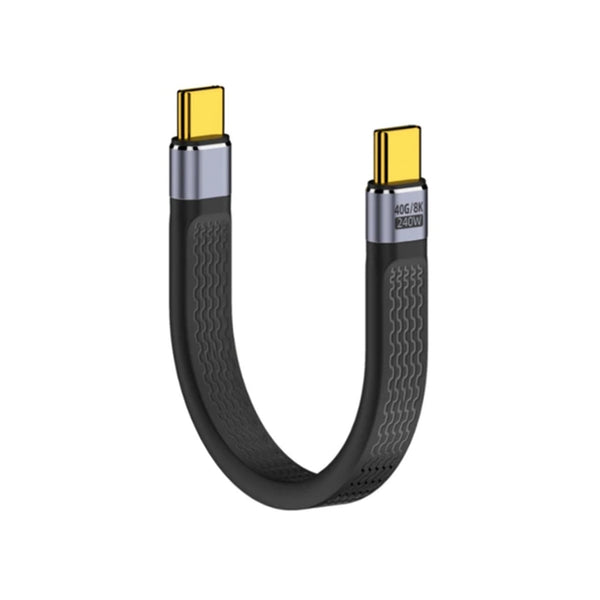 TECPHILE - PD240W 40Gbps Type C Male to Type C  Male FPC Cable - 1