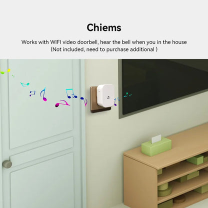 TECPHILE Smart Wireless Video Doorbell Two Way Audio