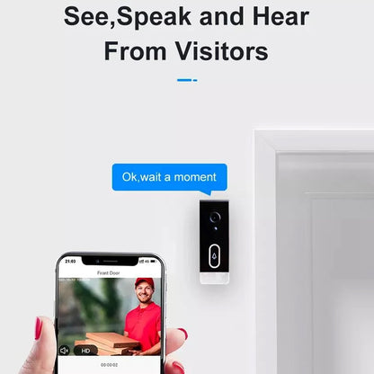 TECPHILE Smart Wireless Video Doorbell Two Way Audio