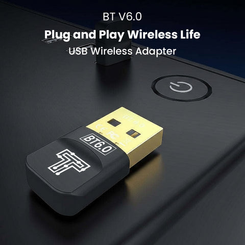 TECPHILE- TP01 Bluetooth 6.0 USB Bluetooth Transmitter - 0
