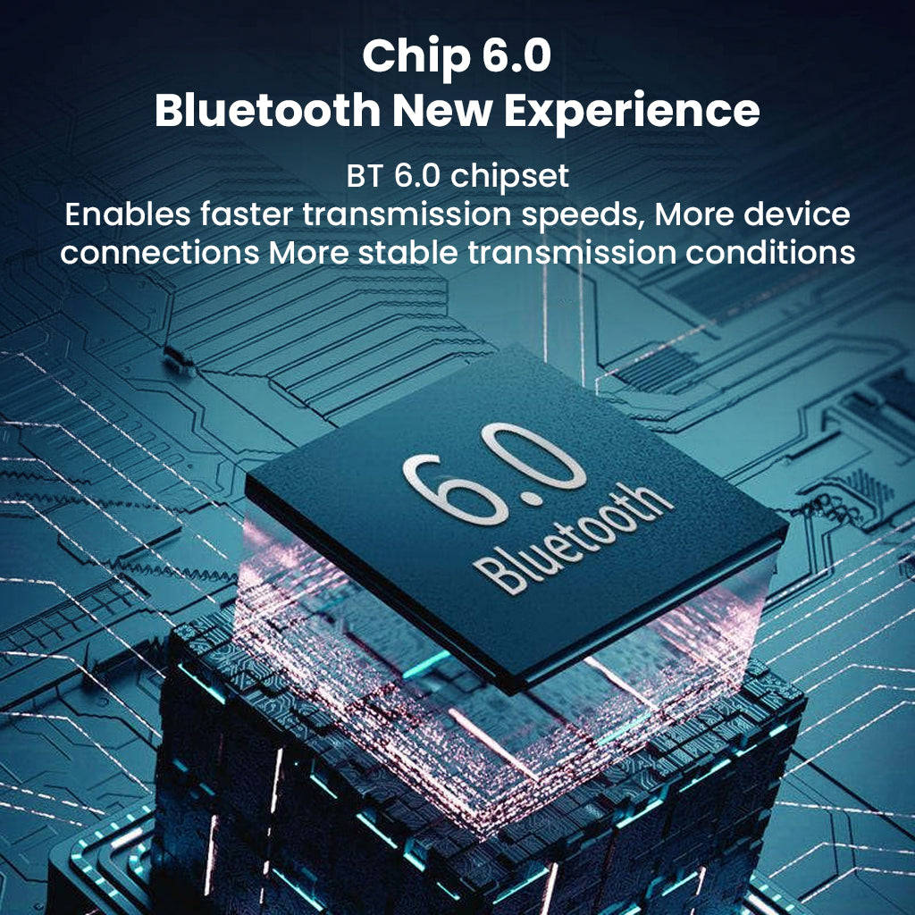 TECPHILE- TP01 Bluetooth 6.0 USB Bluetooth Transmitter with advanced BT 6.0 chipset for faster speeds, stable connections, and multi-device support.