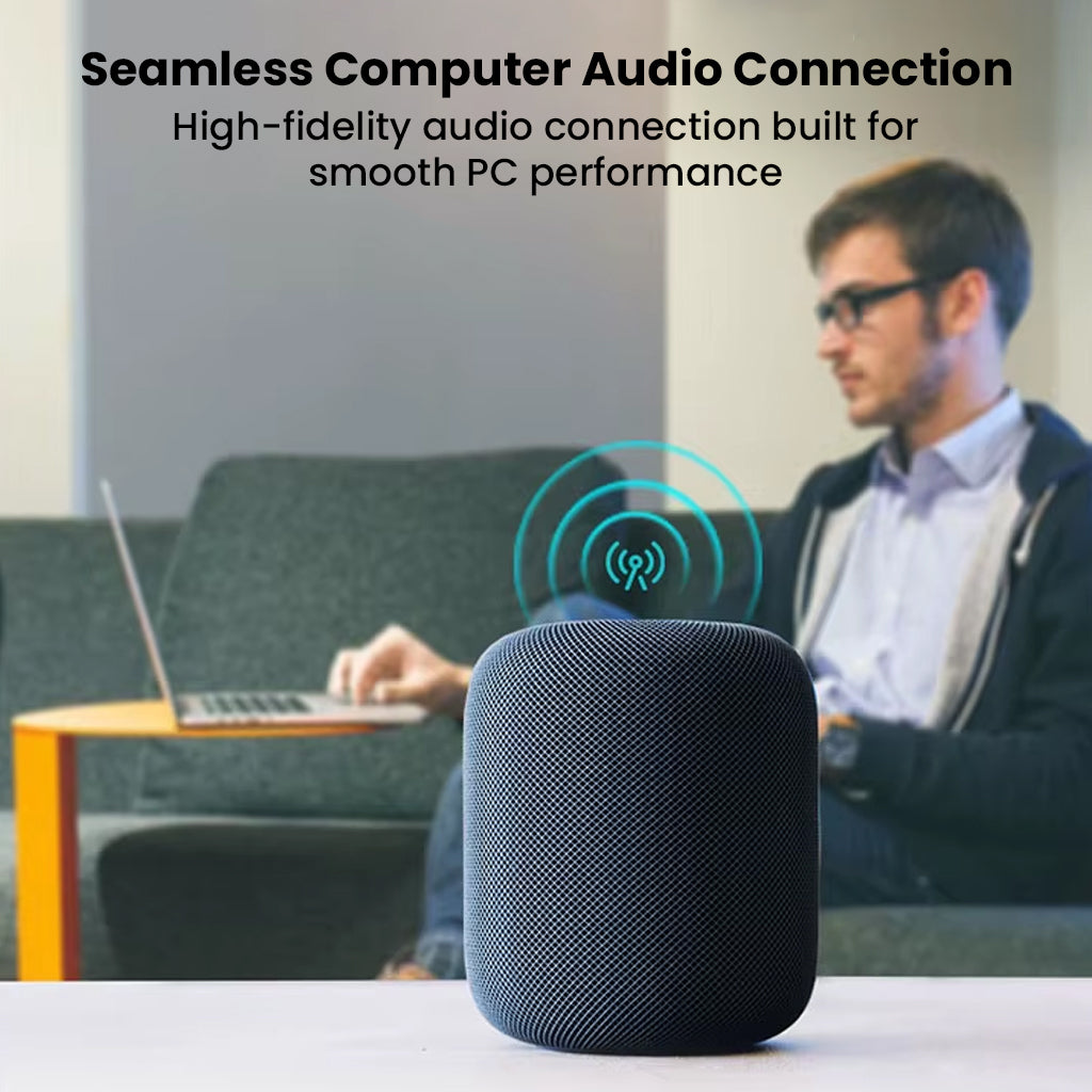 TECPHILE- TP01 Bluetooth 6.0 USB Bluetooth Transmitter delivers high-fidelity audio for smooth PC performance and seamless wireless speaker connection.