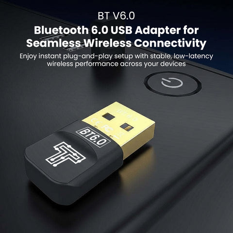TECPHILE- TP01 Bluetooth 6.0 USB Bluetooth Transmitter - 0