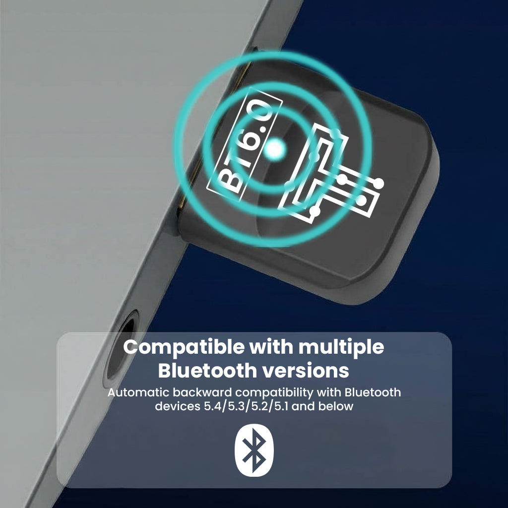 TECPHILE- TP01 Bluetooth 6.0 USB Bluetooth Transmitter