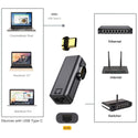 TECPHILE - Type-C to Ethernet Portable LAN Adapter - 7