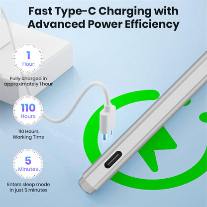 TECPHILE UC10 Stylus Pen for USI With Type-C Charging