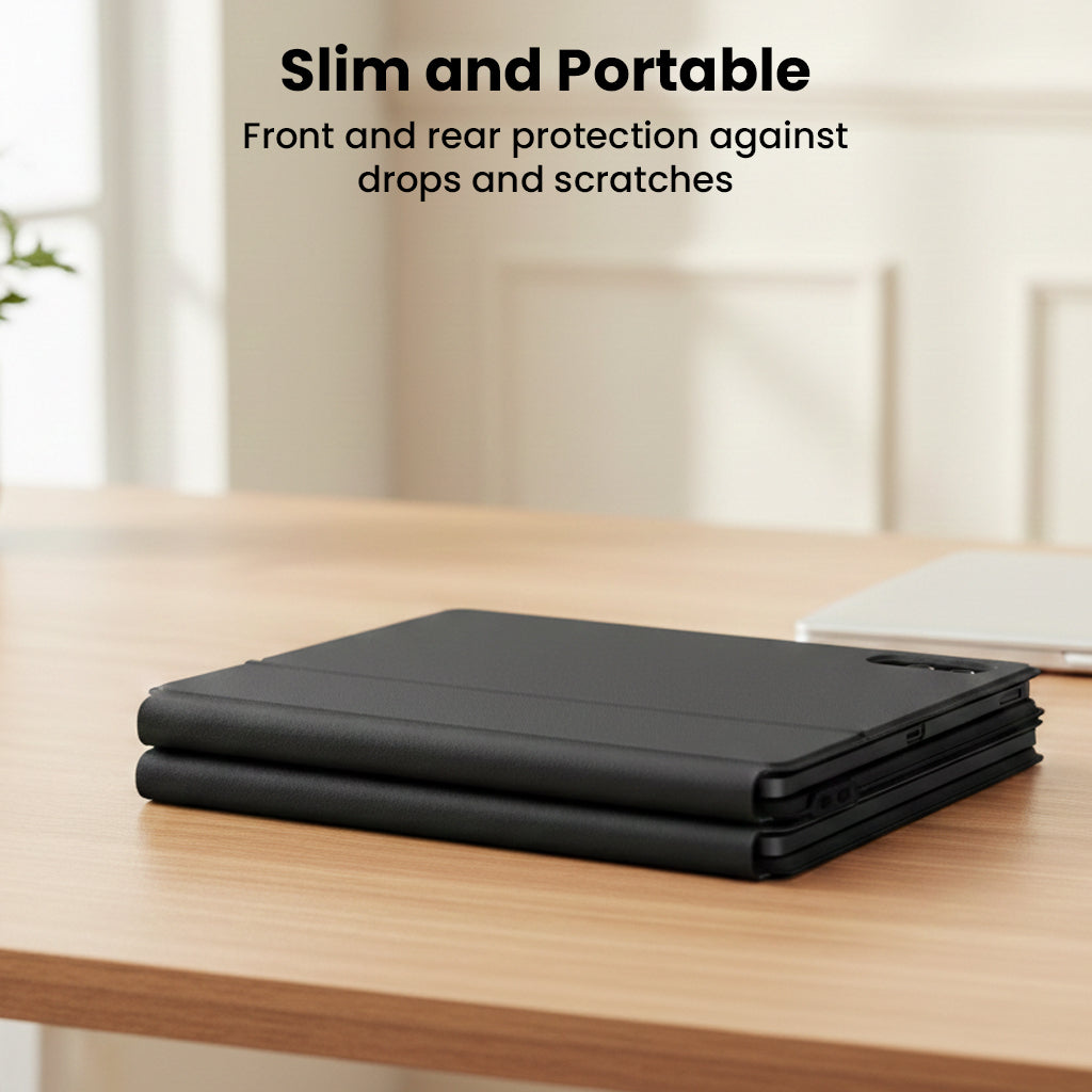 Slim black tablet keyboard case
