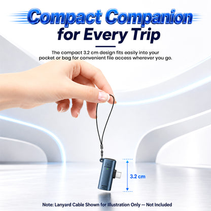 TECPHILE Type C to MicroSD Card Reader OTG Adapter with with USB 3.0 Super Speed