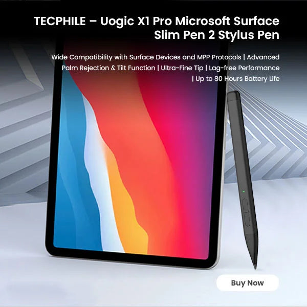 TECPHILE – Uogic X1 Pro Microsoft Surface Slim Pen 2 Stylus Pen