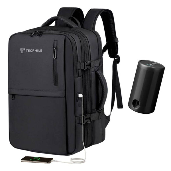 TECPHILE – VacuPack Travel Vacuum Backpack 30-60L Expandable Laptop Bag - 2