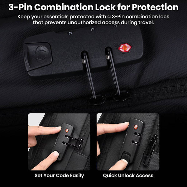 TECPHILE – VacuPack Travel Vacuum Backpack 30-60L Expandable Laptop Bag - 8