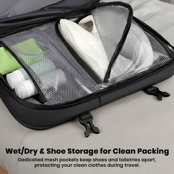 TECPHILE – VacuPack Travel Vacuum Backpack 30-60L Expandable Laptop Bag - 7