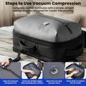 TECPHILE – VacuPack Travel Vacuum Backpack 30-60L Expandable Laptop Bag - 3