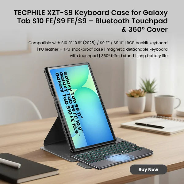 TECPHILE XZT-S9 Keyboard Case