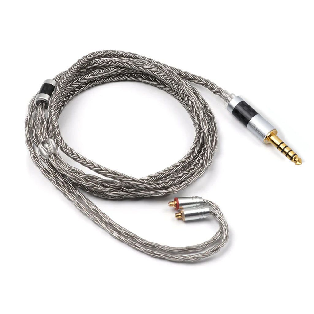 Tripowin Zonie 16-core silver-plated IEM cable with 4.4mm balanced jack and MMCX connectors, offering high-resolution audio transmission.