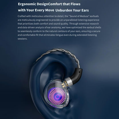 TRN Medusa 12mm 2nd Gen DLC Dynamic Driver IEM fit
