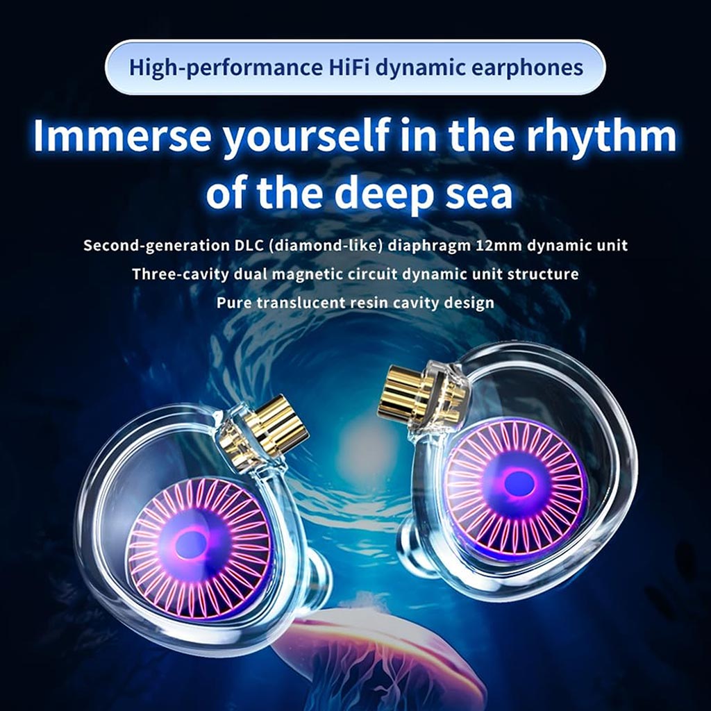 TRN Medusa 12mm 2nd Gen DLC Dynamic Driver IEM earphone