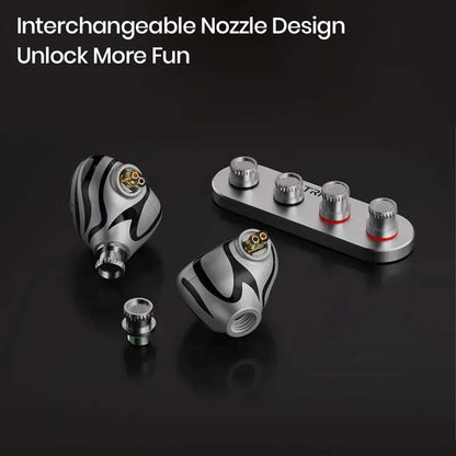 TRN White Tiger Hybrid Dual Dynamic Driver + Planar Diaphragm IEM